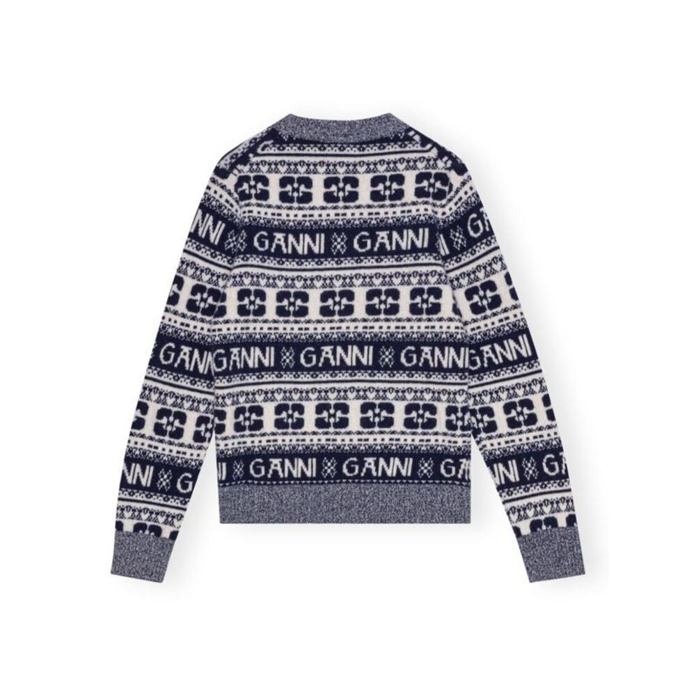Ganni Women Wool Crewneck Jumper - Picture 2 of 2